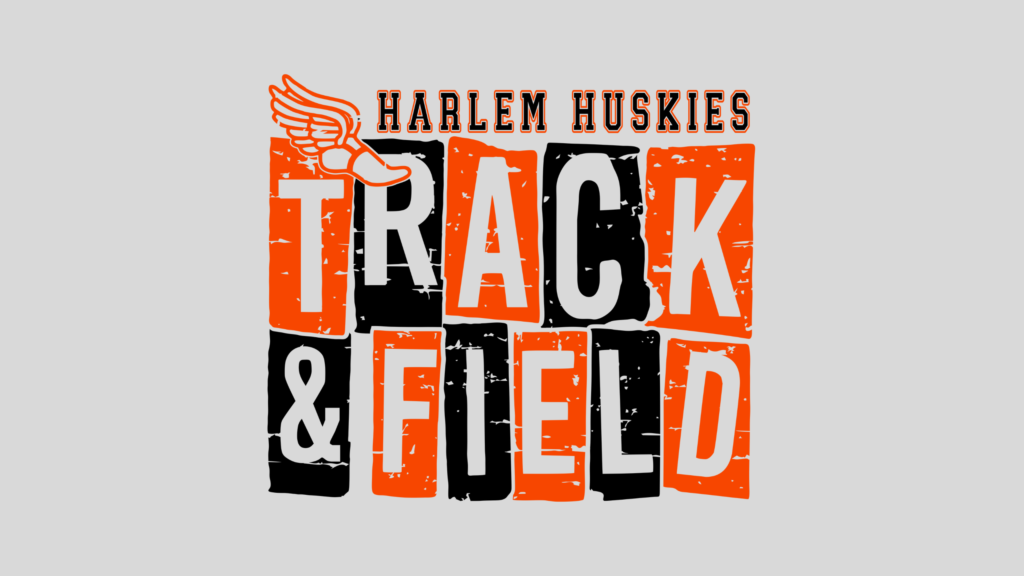 Harlem Huskies Track and Field Logo